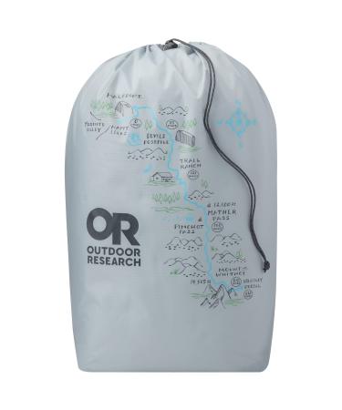 Outdoor Research PackOut Graphic Stuff Sack 20L Titanium One Size
