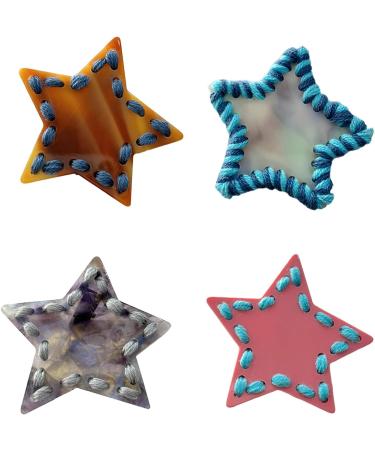 Star Barrettes Clip Hairpin Y2K Girls Ornaments Bangs Clip Hairpin For Women Girls Headwear Accessories Party Wear Tortoiseshell Brown - Buy Online on GoSupps.com