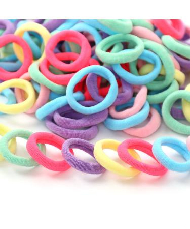100 PCS Baby Hair Ties Soft Elastics Seamless Small Ponytail Holders Accessories for Kids