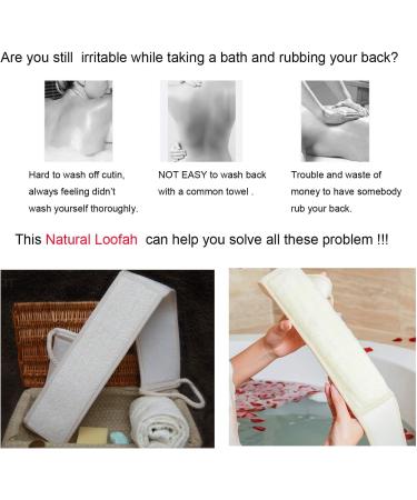 Buy Luffa Sponge Backrubber for Bath & Shower - 100% Natural Luffa Body Pad Set | Dighealth - Buy Online on GoSupps.com