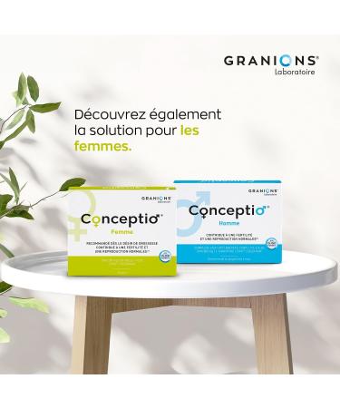 GRANIONS | Conceptio Homme | Male Fertility Normal Reproduction | Enzy Ox Patented Complex (Coenzyme Q10 Vitamin E) L-Carnitine Dha Trace Elements | 90 capsules and 30 sachets (30 days) - Buy Online on GoSupps.com