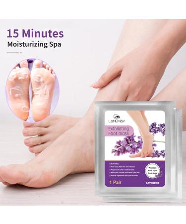 Ninnyi 2 Pairs Foot Peel Mask for Hard Skin Exfoliating Socks Peeling Foot Sock for Men Women - Buy Online on GoSupps.com