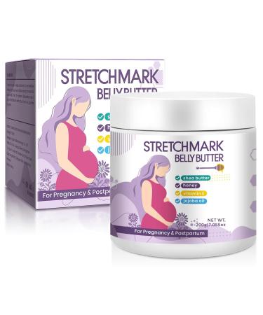 AOAO Stretch Mark Butter for Pregnancy | Body Balm for Women with Shea Butter & Vitamin E | Paraben-Free Formula for Scars & Stretch Mark Repair | Belly Butter for Pregnant Women (Shea Butter_1) - Buy Online on GoSupps.com