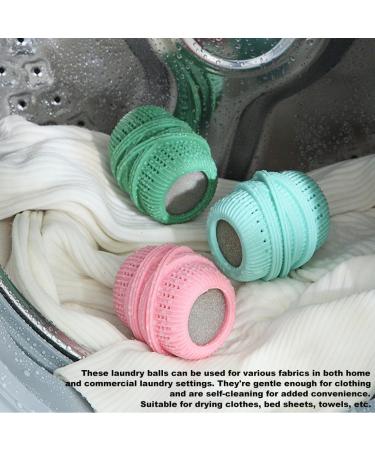 Fabric Softener Dispenser 3 pcs Reusable Anti-Winding Knotting Fabric Softener balls Suitable for Drying Clothes Bed Sheets Towels - Buy Online on GoSupps.com