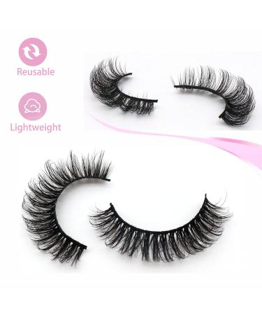 Losha DD Curl Russian Strip Lashes 10 Pairs Pack - Wispy False Eyelashes for Lash Extension Look (D03) - Buy Online on GoSupps.com