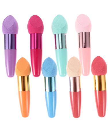 MAGICLULU Sponge Makeup Puff Powder Puff Silicone Dish Sponge Handle Sponge for Face Halloween Napkin Holders Folding Comb Men Cotton Sponge Neck Strip Holder Mushroom Head Wet Puff