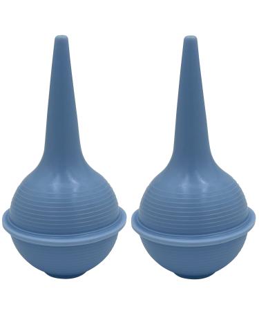 2pk Sterile Ear Syringe 2oz / 60ml Blue Rubber Bulb for Washing & Wax Removal