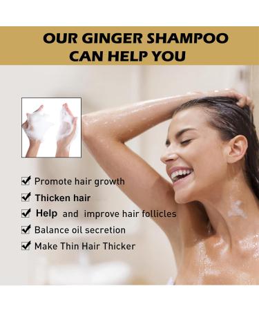 Organic Ginger Hair Growth Shampoo - Anti Hair Loss, Anti-Dandruff & Promotes Hair Growth - For Men and Women (1pcs) - Buy Online on GoSupps.com
