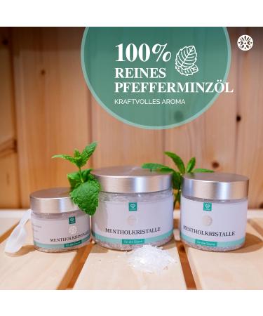 LOWELL 200g Menthol Crystals - 100% Pure Mint Sauna Infusion | Reusable Can | Ideal for Saunas - Buy Online on GoSupps.com
