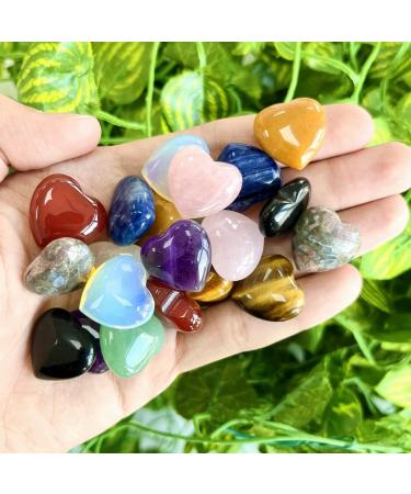 Xiannvxi 10-Piece Carneal Crystal Set | Polished Heart Stones for Love & Healing | Natural Gemstones for Happiness - International Shipping Available - Buy Online on GoSupps.com