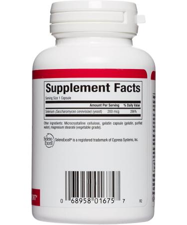 Natural Factors SelenoExcell Selenium 200 mcg - 90 Capsules for Enhanced Immune Support - Buy Online on GoSupps.com