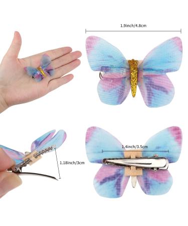20 PCS Butterfly Hair Clips Set - Small Y2K Accessories for Thick Hair - Cute Glitter Butterflies in Pink, Purple, White - Kawaii Hair Accessory - Buy Online on GoSupps.com