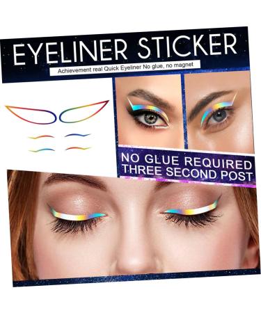 FOMIYES 24 Sets Paper Women Eyeliner Tape Reusable Eyeliner Sticker Chic Eye Line Sticker 1 count (Pack of 1) Colorfulx6pcs - Buy Online on GoSupps.com