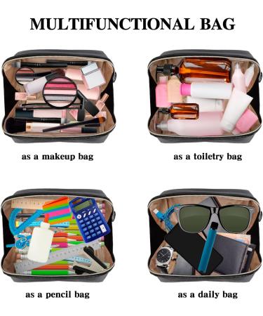 rlokosfb Portable Makeup Bag - Waterproof Large Toiletry Travel Organizer (Black, Medium) - Buy Online on GoSupps.com