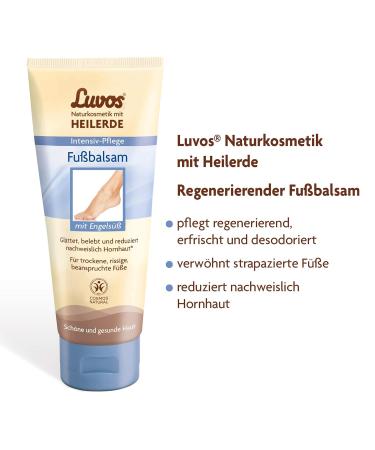 Luvos Healing Clay Foot Cream - Vegan Intensive Care Callus Treatment 75ml | Natural Foot Care - Buy Online on GoSupps.com