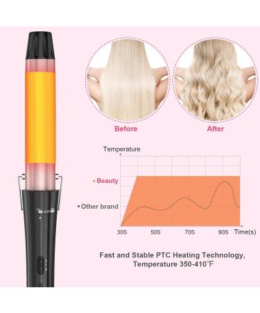 Shop Rose Gold Curling Wand & Iron Set | 0.35 to 1.5 Inch Thermal Curling Brush Perfect for Gorgeous Curls - Buy Online on GoSupps.com