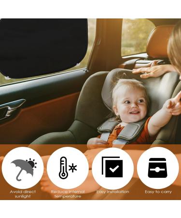 Rseuphiee 2-Piece Baby Car Sun Protection with UV Shield - 44x38cm Visor & Suction Cups | Ideal for Kids & Infants - Buy Online on GoSupps.com