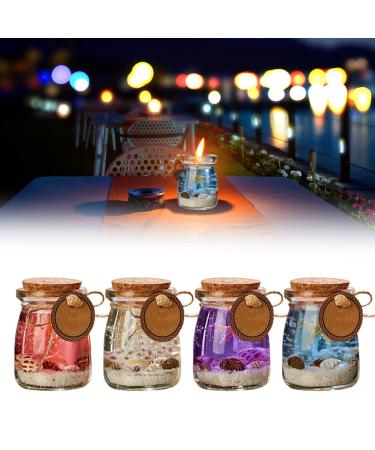 Summer Ocean Theme Blue Purple Pink Gel Candle Ocean Shell Gel Wax Candle Ocean Theme Scented Candle Handmade Starfish Whelk Wax Gel Wax Decorative 2024 Prefect Gift for Meditation Stress Relief Mood Pink1#1-pcs 1-PCS