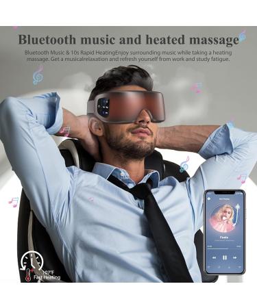 Buy Smart Eye Massager with Heat - Bluetooth Music 6 Modes for Migraines Dark Circles & Puffiness - Foldable & Portable - International Shipping Available - Buy Online on GoSupps.com