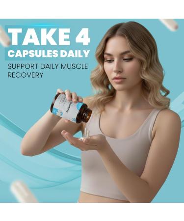 HERVIVA Creatine Monohydrate Capsules 3000mg Creatine Supplement for Muscle Strength Power & Energy Support 120 Easy-to-Swallow Capsules - Buy Online on GoSupps.com