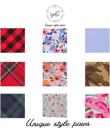 Buy Unique Style Paws Washable Cotton Dog Bandana | Triangle Neck Scarf for Small Medium & Large Dogs & Cats - 1 Pack - Buy Online on GoSupps.com