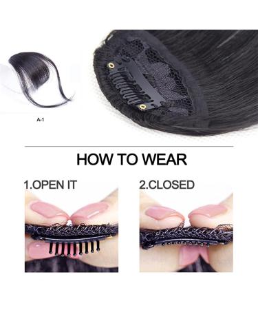 Bangs Clip in Bangs Fake Invisible Synthetic Bangs Front Fringes One Piece Straight Clip in Hair pieces Hair Extensions 3D-neat Flat Air Bangs Fake Hair Accessories for Women Curved Bangs for Daily 2 pcs K20 4# - Buy Online on GoSupps.com
