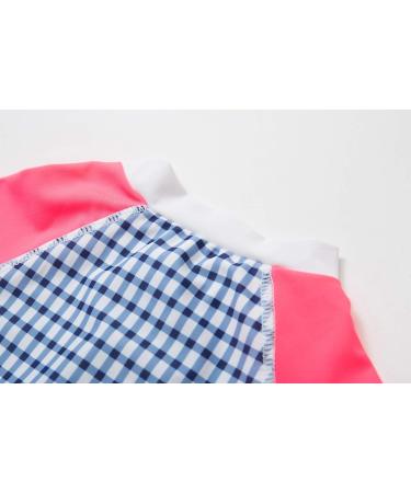 Bonverano Baby Girls Long-Sleeve Swimsuit | UPF 50+ Sun Protection | 18-24 Months | Blue/White - Buy Online on GoSupps.com