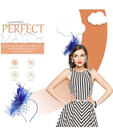 Lurrose Flower Hair Accessories Fascinators Hat for Women Fascinators hair clip Tea Party Headband Hair Clips for Women Wedding Cocktail Party Blue Ladies Hats One Size Blue - Buy Online on GoSupps.com