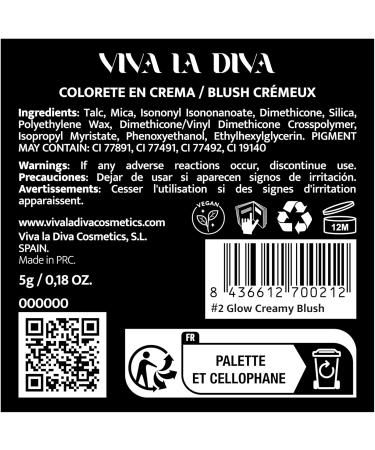Viva la Diva Glow Mousse Blush color N2 red mousse blush with glossy finish for a lively natural color accent red 1 g 1er Pack - Buy Online on GoSupps.com