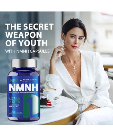 NMNH Supplement 1000mg 120 Capsules to Boost NAD+ Levers for Cellular Energy & Anti-Aging Vegan & Non-GMO Formula 120 Count (Pack of 1) - Buy Online on GoSupps.com