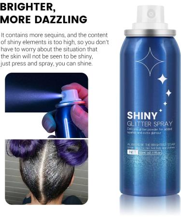 KYDA Body Glitter Spray - Fast-Drying Sparkling Powder for Body & Face | High Pigmented Formula for Dance, Party, Music Festival - Buy Online on GoSupps.com