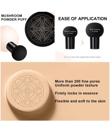 Mushroom Head Air Cushion BB Cream CC Cream Moisturizing Liquid Foundation Concealer - Lasting Makeup Base for Even Skin Tone (#02 Natural) 1 Ounce (Pack of 1) #02 Natural - Buy Online on GoSupps.com