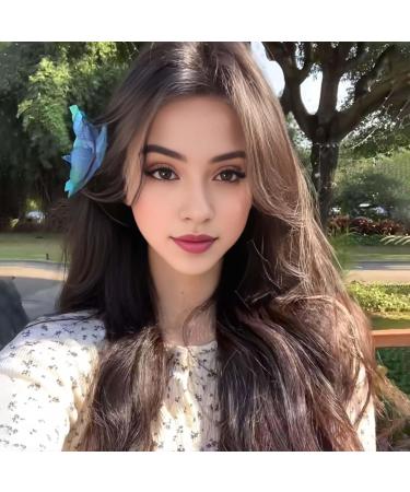 Phalaenopsis Flower Hair Clip Faux Silk Flower Design Hairpin Back Head Hair Claw Lightweight Stylish Accessory Yellow - Buy Online on GoSupps.com