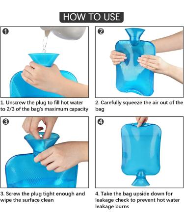 Heat Bottle with Dachshund Motif & Fluffy Cover 2L Warm Water Bottle for Kids Adults | Cozy Nights & Pain Relief - Buy Online on GoSupps.com