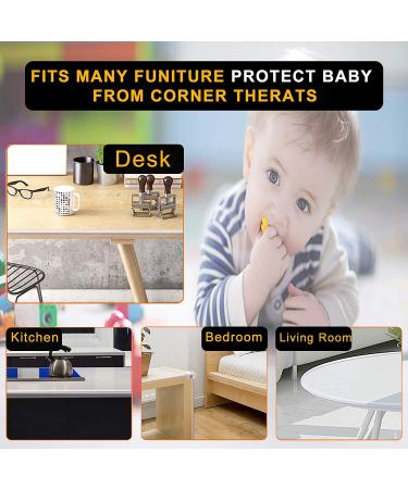 Edge Corner Protector Baby Proofing Guards Clear Soft Silicone Bumper Strip 20ft(6m) with Upgraded Pre-Taped Strong Adhesive Round Child Safety Edge Protector(8pack) for Cabinets Tables Furniture 20 FT & 8 CORNERS - Buy Online on GoSupps.com