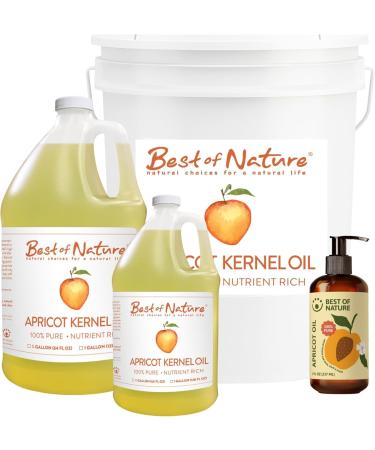 Best of Nature 100% Pure Apricot Oil Lightweight Massage & Body Oil Unscented Moisturizer for Hair Skin Face Ideal Carrier Oil for Essential Oils Half Gallon (64 fl oz) 64 Fl Oz (Pack of 1) - Buy Online on GoSupps.com