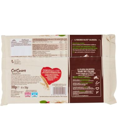  Italian Gourmet E.R. Galbusera Col Cuore - High Fibre Biscuits with Barley and Oat Beta Glucans - 300g + Italian Gourmet Polpa 400g - Buy Online on GoSupps.com