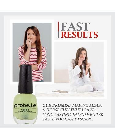 Probelle Anti-Bite Nail Biting Treatment for Kids & Adults - No Bite Nail Polish Deterrent & Thumb Guard to Stop Finger Sucking - Bitter Taste Nail Care Solution to Help Quit Habits - Buy Online on GoSupps.com