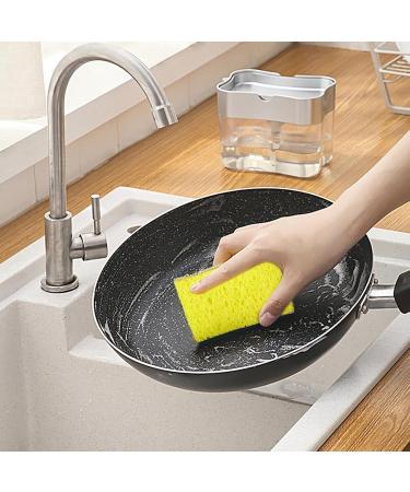 Luffa Dish Sponges - Friendly Sponges for Dishes | Multipurpose Kitchen Scrubbing Sponges Reusable Kitchen Sponge Scrubbers | Natural Cleaning Brush for Dishwashing and Kitchen Cleaning Yellow - Buy Online on GoSupps.com