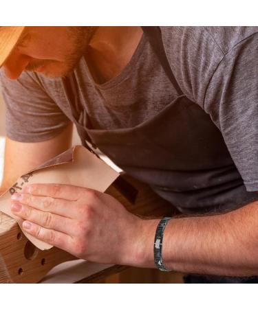 Men's Tungsten Steel and Ceramic Black Bracelet - 21 cm | Durable & Stylish International Shipping Available - Buy Online on GoSupps.com
