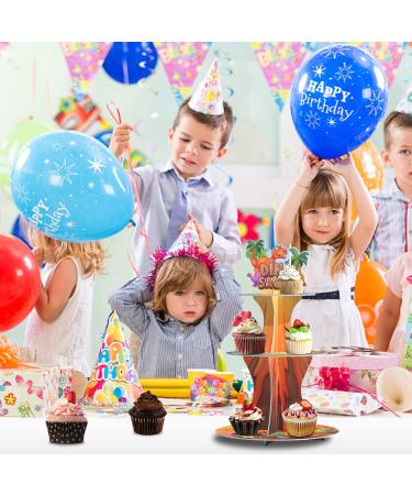 Dinosaur Cupcake Stand 3-Tier Party Decorations Dinosaur Themed Cupcake Stand Decoration Kids Boys Dinosaur Dessert Tower Dinosaur Jungle Themed Party Birthday Supplies - Buy Online on GoSupps.com