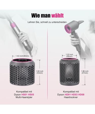 KLS Filter Cover Replacement for Dyson HS01 HS05 for Airwrap Filter Hair Styler Accessories Outdoor Strainer Magnetic Filter Cage Spare Parts - Buy Online on GoSupps.com