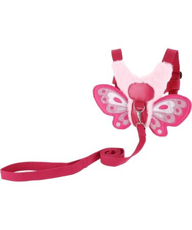 BTSKY Fluff Butterfly Baby Toddler Walking Harness with Safety Rein - Kids Anti-Lost Harness Leash Strap Belt Pink - Buy Online on GoSupps.com