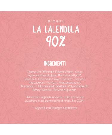 Saf.Nutraceutica - Calendula 90% Biogel with 90% Calendula Regenerating skin in case of sunburn irritations Ideal for delicate skin of babies and the elderly 100 ml - Buy Online on GoSupps.com