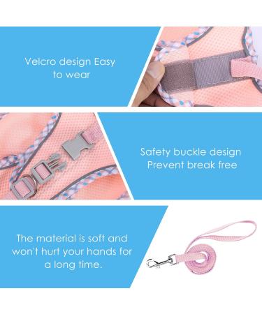 Buy BriFit Cat Dishes & Leash-Proof Harness - Adjustable Reflective Cat Vest for Cats & Puppies (Pink Size S) | International Shipping Available - Buy Online on GoSupps.com