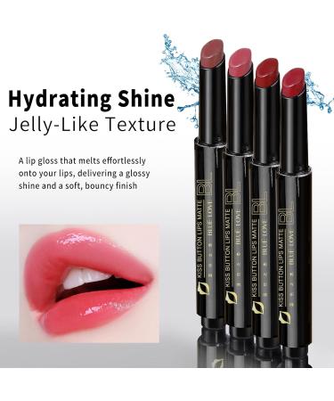 2PCS Jelly Lip Gloss - Shiny Moisturizing & Plumping Effect - Long-Lasting Complexion & Melting Balm - Plump & Hydrated Lips (Cinnamon Latte & Peach Oolong 2PC) - Buy Online on GoSupps.com