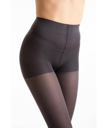 Relaxsan Microfiber 880M Compression Tights for Women - 18-22 mmHg Support Stockings 140 Den XL Grey - International Shipping Available - Buy Online on GoSupps.com