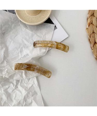 Wendalern Acrylic Resin Hair Clip Geometric Acrylic Hair Pins Golden Alligator Hair Clips Small Square Hair Clips Hair Clips for Women and Girls - Buy Online on GoSupps.com