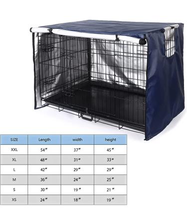 Waterproof 420D Polyester Dog Crate Cover - Fits Most 48 Wire Crates - Durable & Navy - Dog Crate Cover Only - Buy Online on GoSupps.com