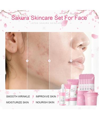 Skincare Gift Set for Teenage Girls | Cherry Blossom Anti-Aging Kits | Cleanser Serum Eye Cream & More | Perfect Gifts for Women - Buy Online on GoSupps.com